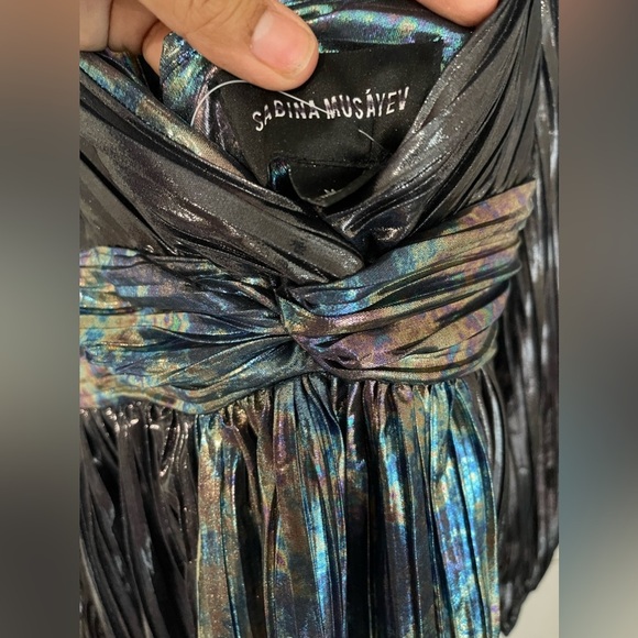 Wendy Dress in Dark Silver Sabina Musayev - Picture 6 of 12